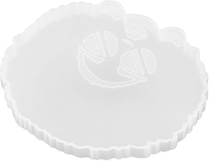 Lurrose Coaster Silicone Mold Crystal Epoxy Mold Simple DIY Mould for Home Decor