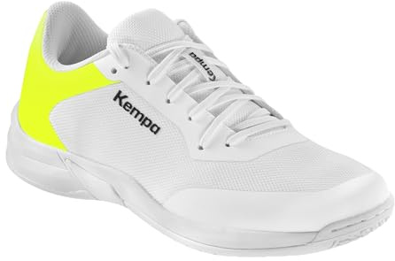 Kempa Kourtfly Three W sportskor för kvinnor, vit/fluo gul, 39,5 EU, Vit fluo gul, 39.5 EU