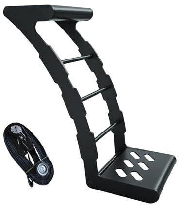 Auto-Dachleiter, rutschfester Griff – robuster Stufen-Dachträger, rostfreie, verstellbare Reifenstufe | Auto-Dachstufe mit Grillrost-Befestigung, Heckklappenleiter für Autodach-Grillrost-Befestigungsh