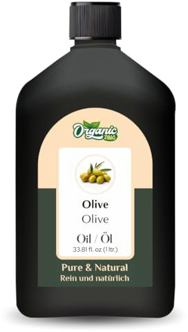 Organic Zing Olio di oliva (Olea Europaea) | Pure & Natural Essential Oil for Massage, Skincare & Hair Care – 1000 ml/33,8 fl oz
