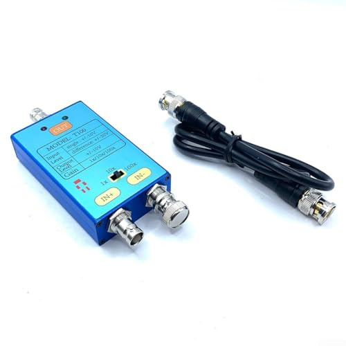 Lecreatekit Oscilloscope Differential Probe, 1X/10X/100X Magnification Oscilloscope Probes 10M Bandwidth Amplify Weak Signals For Electronic