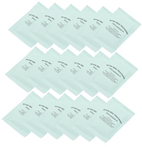 FRCOLOR Lingettes Huileuses Après Épilation Nettoyantes 20 Pièces Douceur Peau Sensible Soin Post-épilation Apaisant Des Rougeurs Usage Maison