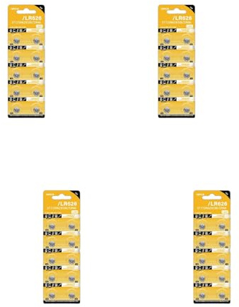 Lot de 10 piles bouton AG4 LR626 1,5 V alcaline longue durée pour jouets, télécommandes, calculatrices GP77A