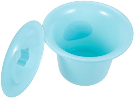 MUCKLILY Urinoir Domestique Plastique Épais Avec Couvercle Pot De Chambre Multifonction Pour Usage Familial Ou Déplacement