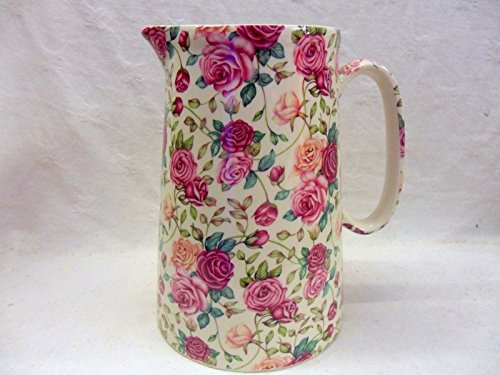 4 Pint Extra Large Jug in Eleanor design by Heron Cross Pottery.