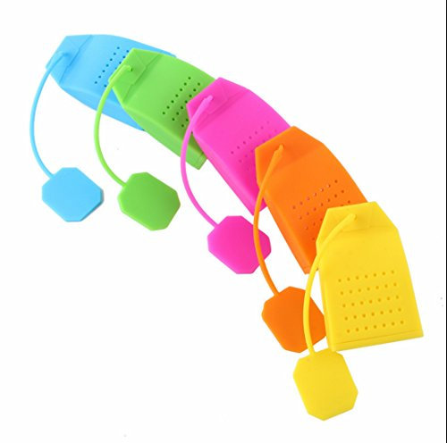 Dulce Casa 5 X Boule à Thé en Silicone en Forme de Sachet de Thé (Opaque)
