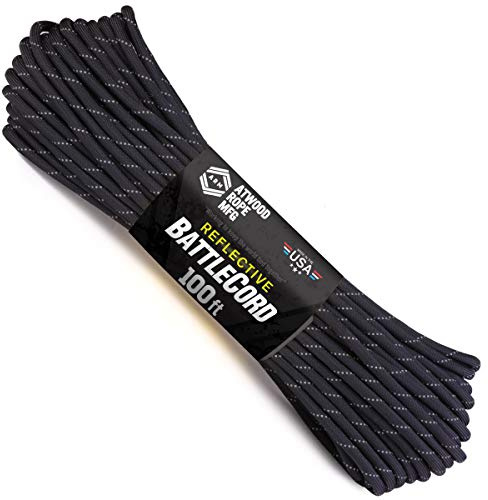 Atwood Rope MFG 5.6MM BattleCord - 2650lb Tensile Strength (Black, 50)