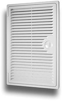 Tapa de revisión para puerta de inspección de plástico ventilado con rejilla de ventilación integrada, tamaño 300 x 400 mm