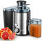 Juicer, Juilist 600W Centrifugal Juicer Machines Whole Fruit and Vegetable, 3-inch Wide Mouth Juicer Extractor Quick Juicing with 2 Speeds, Anti-drip & Compact Design Easy Clean & Use, Recipe Included
