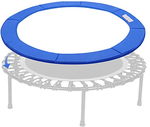 Ansobea Trampolin Gartentrampolin Randabdeckung,UV-beständig reißfest Federabdeckung, Blau Trampolin Randabdeckung, Ø 305cm (10FT)