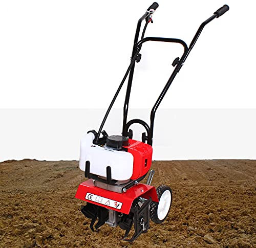 52CC 2 Takt Neu Benzin Motorhacke Gartenfräse Radantrieb Ackerfräse Bodenfräse Mini Gartenhacke Kultivator Fräse Hacke