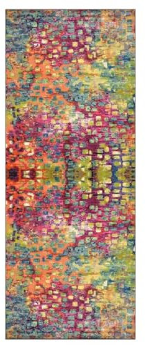 ZUZEKU Abstrakte Läufer Flur Küche Waschbar rutschfest 60X100cm Modern Rosa Lang Küchenteppich Flurteppich Teppich Fur Korridor Wohnzimmer Schlafzimmer Meterware Anpassbar