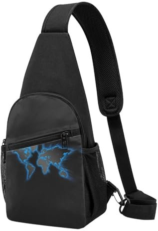 Damen Umhängetasche Nussknacker Weihnachtsballett Tanzen Crossbody Casual Rucksack Kleine Satchel, Reisen Wandern Rucksäcke, Weltkarte., One size