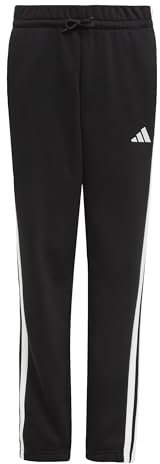 adidas Uniseks - dzieci ESSENTIALS 3 STRIPES PANTS, Black/White, 13-14 Years