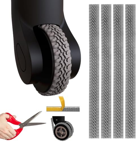 RAXLUPO 4 Pezzi Copricerchi per bagagli Protezione Per Ruote Bagagli Copriruote Trolley in Silicone Antiscivolo con Cancellazione del Rumore, per Applicabile perRuota per Valigia