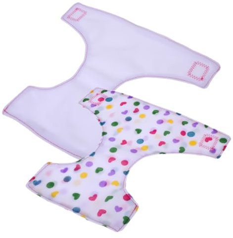 KOMBIUDA 2stücke Verstellbare Puppenwindel Aus Wiederverwendbar Für Babypuppen-unterwäsche Trainingshose Leicht Anzuziehen Für Mädchenpuppenkleidung