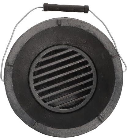 Cabilock Estufa De Hierro Fundido Portátil Para Camping y Barbacoa Al Multifuncional Exterior Para Cocinar y Calefacción