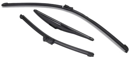 AJKSTDPV Für FIAT 500 500C 500L 2009-2023 Vorne Hinten Scheibenwischerblätter Weiche Gummi Windschutzscheibe Regen Pinsel Auto Wischerblätter Windschutzscheibe