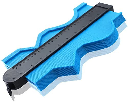 LYVQZPWLR Medición de contorno, Herramientas for trabajar la madera Regla de 10 pulgadas de ancho con autobloqueo Calibre de contorno Calibre de perfil de plástico Duplicador de formas Copiar formas i