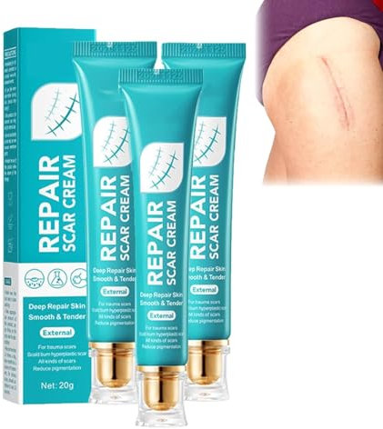 MOFFNNOL Narbencreme für Männer und Frauen, Reparaturcreme zur Entfernung von Narben, Hautheilsalbe, glättendes, straffendes Gel für Gesicht und Körper, schnelle Ergebnisse