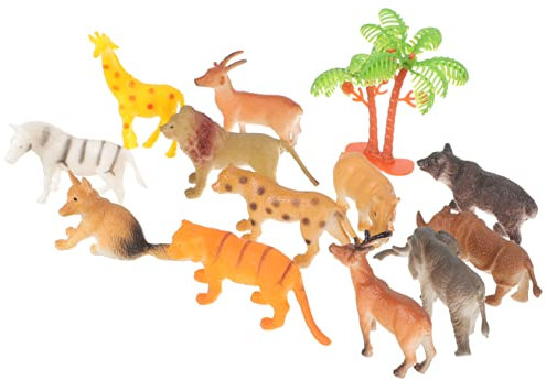 Alipis 12Stücke Teiliges Waldtiere Figuren Realistische Tierfiguren Für Kreative Walddekorationen Und Kuchendekoration Für Partys