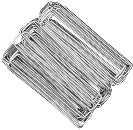 Gadpiparty 30 pièces Lot de Piquets pour Fixation Toile de Paillage Gazon Synthétique et Jardin Agrafes Solides pour Ancrage Tissu Paysager et Décoration Extérieure