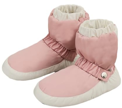 Hixingo Botas Calentamiento Ballet, 34-45 Zapatillas de Ballet Mujer Invierno Cálidas Botas de Calentamiento Ballet Gomas de Sujeción para Práctica de Baile (VA29 Rosa,Grande)