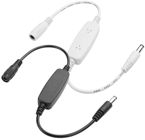 YACSEJAO Cavo di riavvio del router 24 ore, DC 5,5 × 2,1 mm, reset | 2 pezzi, durevoli e resistenti all'usura, adatti per ripetitore, switch Gigabit e telecamere di sorveglianza di rete
