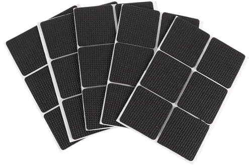 Sosoport 54pcs Eva Anti-Skid Table Feet Pads Floor Protection Mats Chair Leg Covers Thickened 45x45x3mm Non-Slip Furniture Feet Protectors for Home and Office Floors