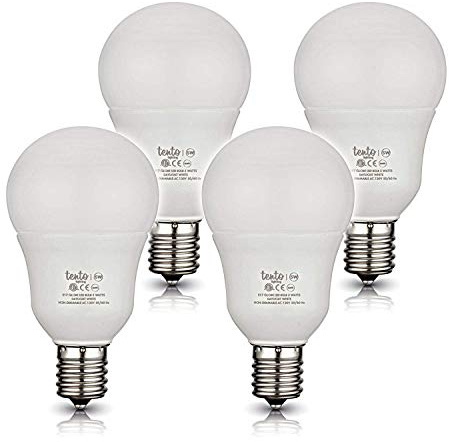 tento E17 LED Bulbs for Ceiling Fan Fixtures 40w Incandescent Replacement Lightbulbs with Intermediate Edison Base 120v Warm White (4 Pack)