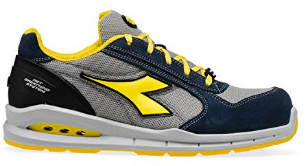 Diadora Run Net Airbox Low S1p Src, Scarpe da ginnastica Uomo, Blu Blue Cosmos Moon Rock Gray, 45 EU