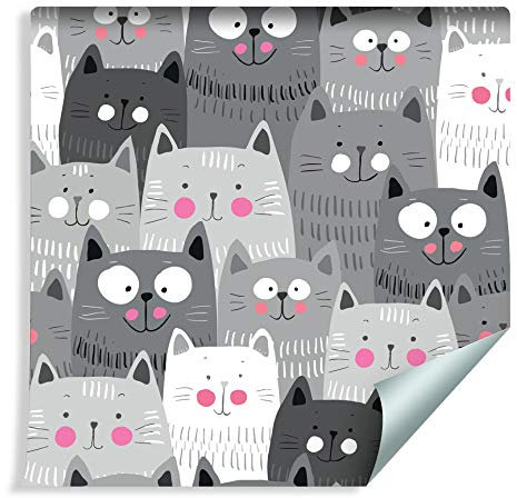 Wallepic Tapete 10m Vlies Tapete Kinderzimmer Tiere Haustiere Vliestapete 1000x53cm Wand Tapete Wohnzimmer Kinderzimmer Moderne Wanddeko Wand Dekoration
