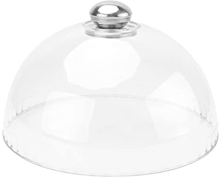 DOITOOL Cake Stand Cover Plastic Clear Cake Display Cover Dessert Stand Cover Cake Serving Platter Dome Food Tent Cover for Party Supplies, 6.2x6.2x2.7 inch