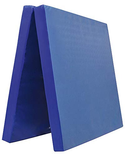 Grevinga Klappbare Turnmatte RG 35 – 200 x 100 x 8 cm - BLAU - Made in Germany - Faltbare Gymnastikmatte für Fitness, Sport und Gymnastik, Rutschfest und Platzsparend, Weichbodenmatte