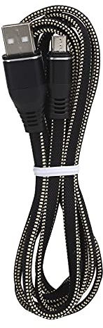 Micro USB Cable, 1.7m Micro USB Charger Cable Lengthen Nylon Braided Fast Charging Cord for Android Mobile Phones and Tablets(black)