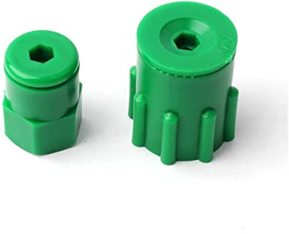 Gewächshaus-Micro-Tropfbewässerung 10 Stück 1/2 Zoll 3/4 Zoll Weibliche Schraube Pilz Sprinkler Grüne Plastik Gartenarbeit Gartenarbeit Sämling Pflanzen Blumen und Gras Bewässerung
