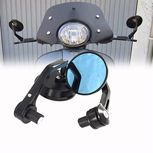 Für Vespa Für Piaggio GT GTV GTS LT S LX LXV 50 125 250 300 300ie Motorrad Rückspiegel Seitenprojektionsspiegel Schmücken (Color : Black)