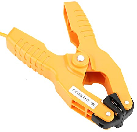 AUNMAS K Type Thermocouple Sensor, Adjustable Pipe Clamp -40~200℃, Secure Grip Fits 1 to 3/8 Inch Pipes, 40.16 Inch Cord, for Industrial Temperature Measurement