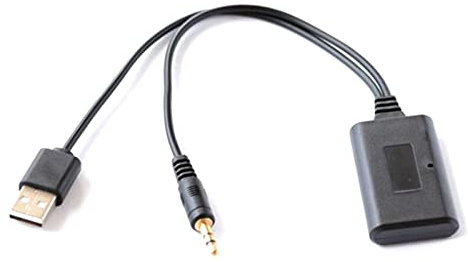 Carkio Adaptador Bluetooth inalámbrico para coche, adaptador de música universal, receptor auxiliar Aux 3.5, Cellphone Play HiFi Music