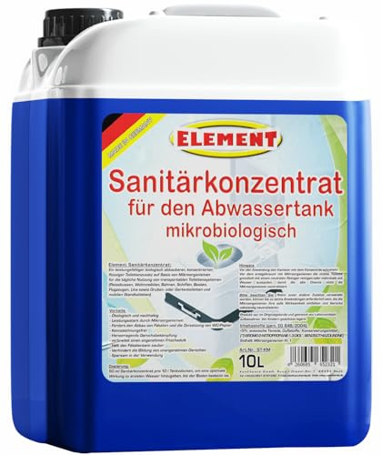 Sanitetsvätska I sanitetskoncentrat 10 l I Campingtoalett avloppstank WC I mikrobiologisk I sanitär vätska I sanitetstillsats för campingtoalett I toaletttillsats