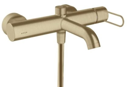 hansgrohe AXOR Uno Einhebel-Wannenmischer Aufputz, Bügelgriff, Ausladung 203mm, 38421140, Farbe: Brushed Bronze