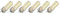 6 Pièces GY6.35 LED Ampoule 7W AC DC12V 700lm 72 LED 360 LED Ampoule de Maïs pour Lampes Suspendues plafonniers) (Lumière blanche)