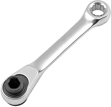 Cliettilw Llave de carraca de doble cara Mini 1/4, llave de trinquete, destornillador, herramientas de trinquete, llaves de carraca