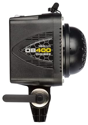 Buff DigiBee Strobe Flash Light DB400 (Black) with LED Modeling lamp,160 Ws for Continuous Lighting and Motion Photography | Paul C. Buff Flash Unit