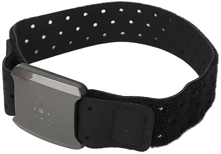 Fascia Braccio per Cardiofrequenzimetro, Monitoraggio Ottico ABS Ricarica USB Fascia Braccio Impermeabile per Frequenza Cardiaca per Palestra per Tempo di Esercizio