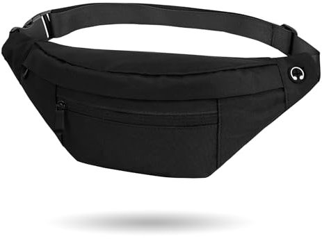 TAN.TOMI Bauchtasche Herren, Gürteltasche Brusttasche Herren, Draussen Sport Hüfttasche Herren, Bauchtasche Wasserdicht Crossbody Bag Umhängetasche Herren für Camping,Laufen,Wandern,Fitness,Radfahren