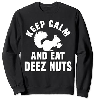 Divertente scoiattolo Amante Outfit Deez Nuts Schiaccianoci Roditore Felpa