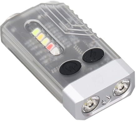 Fafeicy Pequeña y Potente Linterna, Luz UV de 365 Nm, Superbrillante, 1000 Lm, Llavero LED Recargable, Zumbador Magnético, Diseño Compacto y Ligero, Luz UV Recargable Portátil