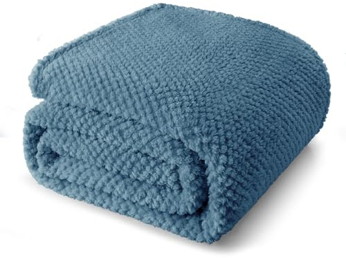 Whale Flotilla Jacquard Soft Double Size Bed Blanket, 150x200 CM