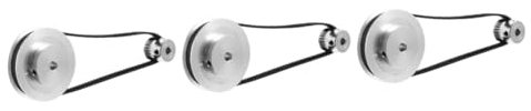 FUNOMOCYA 3 Sätze Rad Für 3d-drucker Aluminiumlegierung Starkes Untersetzungsgetriebe Für Verbesserte Leistung